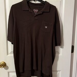 Chaps Men's Dark Brown Polo Shirt